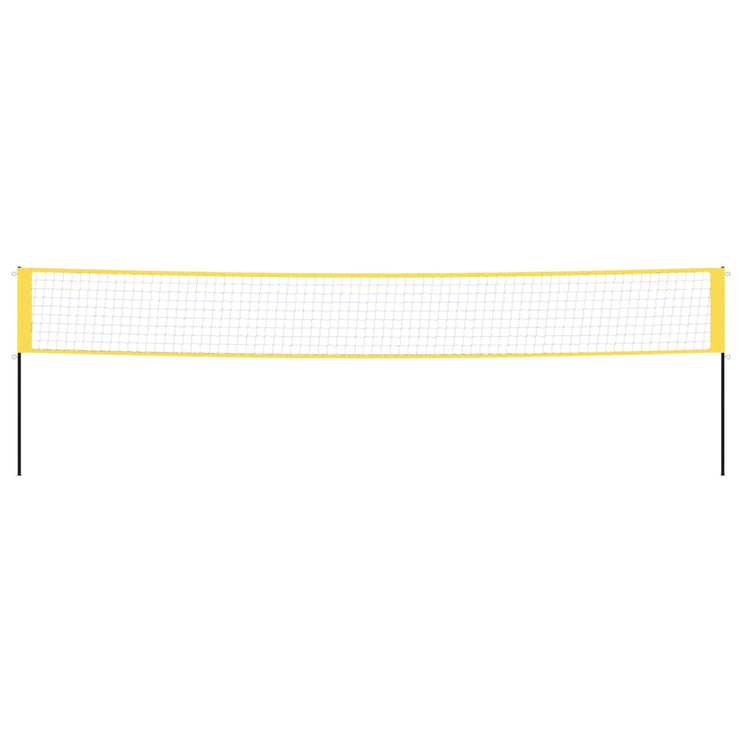 Badmintonnät gul och svart 600x155 cm polyeten