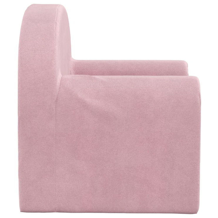 Barnsoffa rosa mjuk plysch