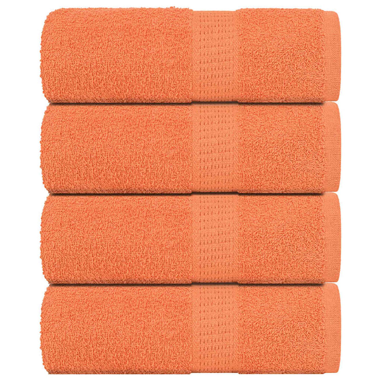 Tvålhanddukar 4 st orange 30x30 cm 360 gsm 100% bomull