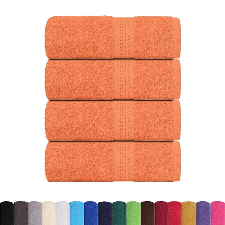 Tvålhanddukar 4 st orange 30x30 cm 360 gsm 100% bomull