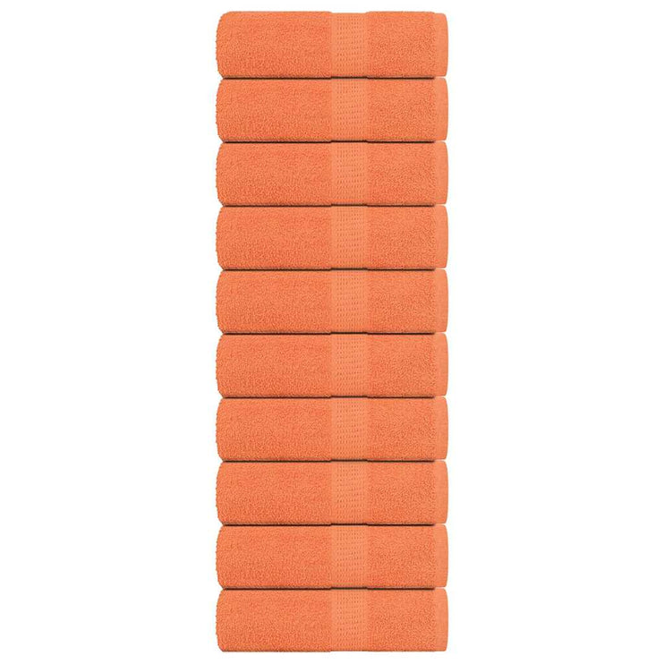 Tvålhanddukar 10 st orange 30x30 cm 360 gsm 100% bomull