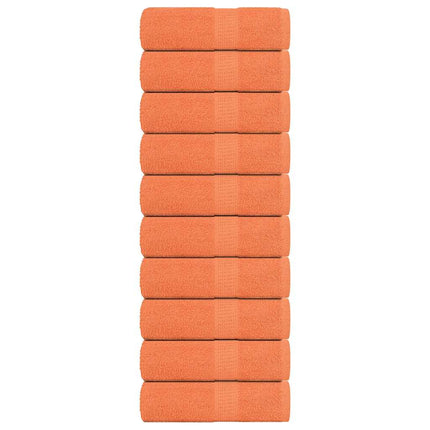 Gästhanddukar 10 st orange 30x50 cm 360 gsm 100% bomull