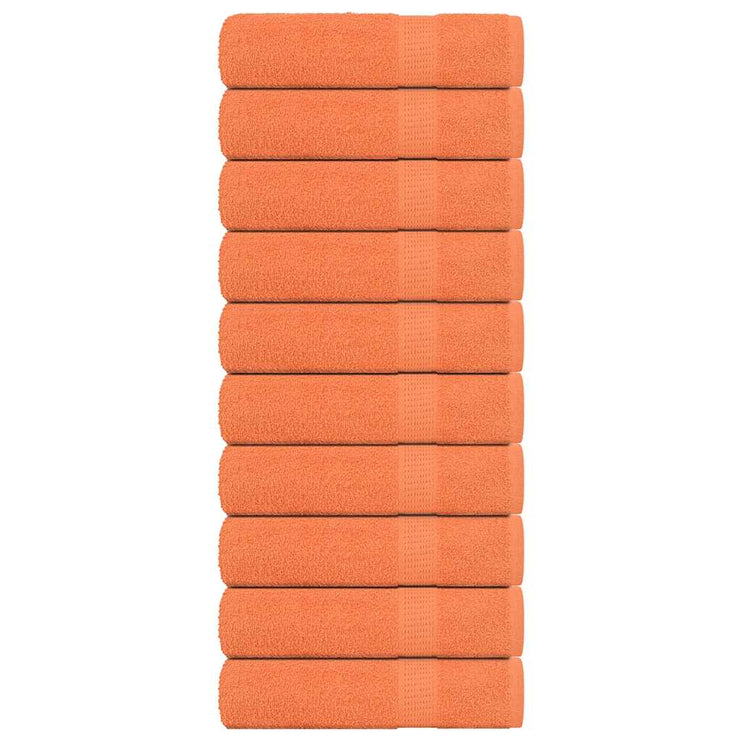 Handdukar 10 st orange 50x100 cm 360 gsm 100% bomull