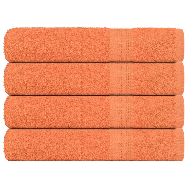 Bastuhanddukar 4 st orange 80x200 cm 360 gsm 100% bomull