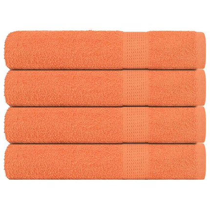 Bastuhanddukar 4 st orange 80x200 cm 360 gsm 100% bomull