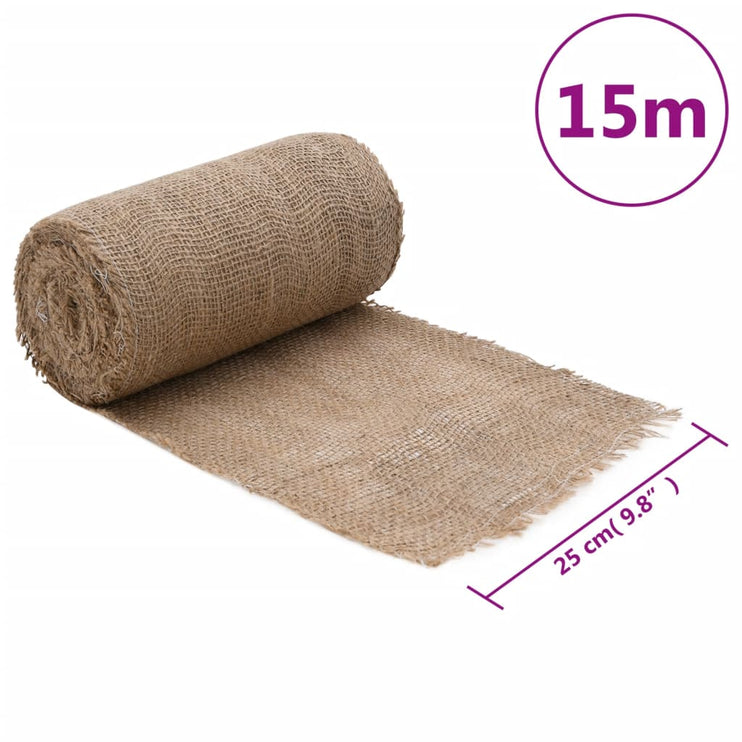 Juterulle 0,25x15 m 100% jute 200 gsm