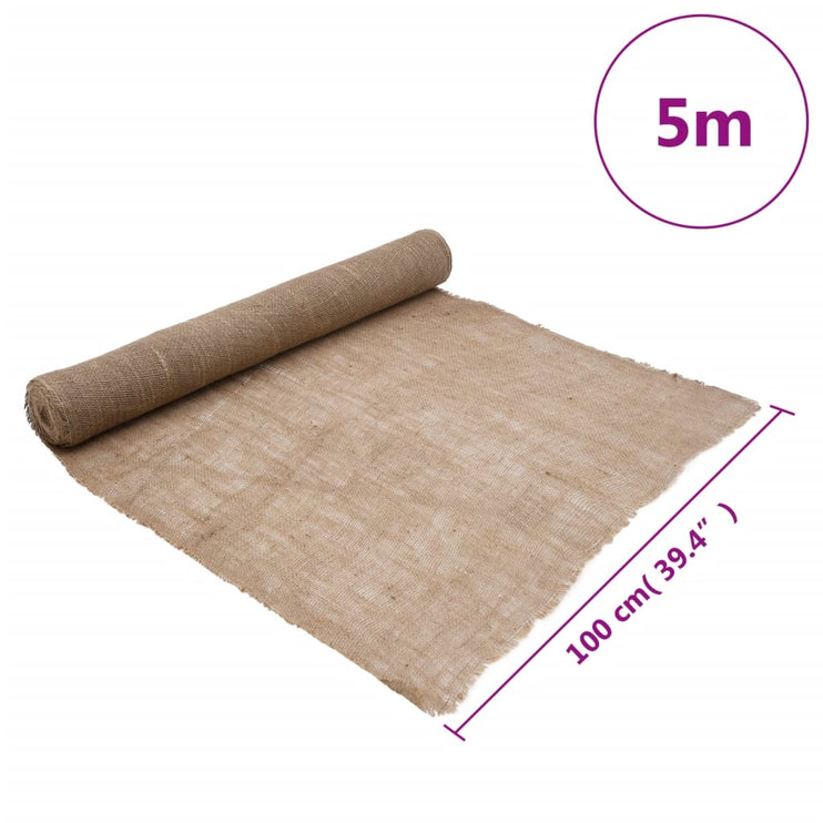 Juterulle 1x5 m 100% jute 200 gsm