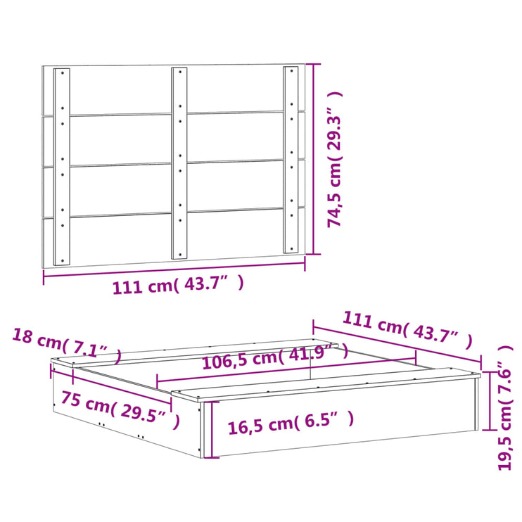 Sandlåda med Lock 111x111x19,5 cm massivt douglasträ