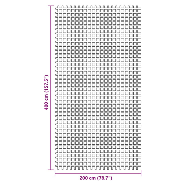 Tältmatta antracit 4x2 m