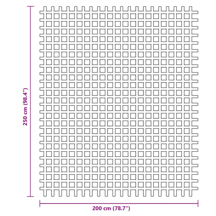 Tältmatta antracit 2,5x2 m