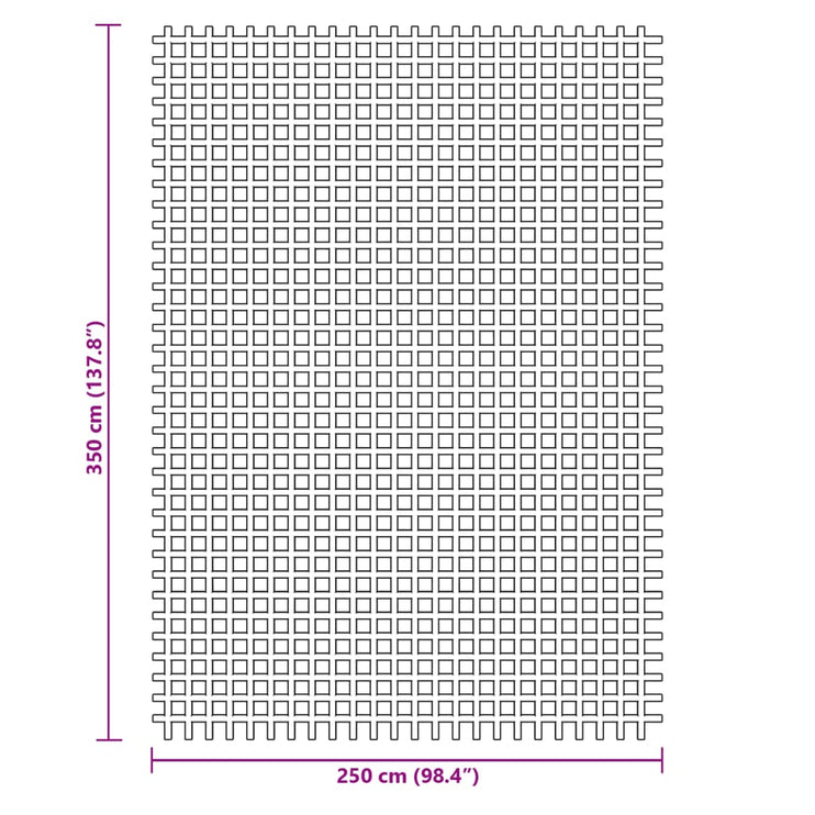 Tältmatta antracit 3,5x2,5 m