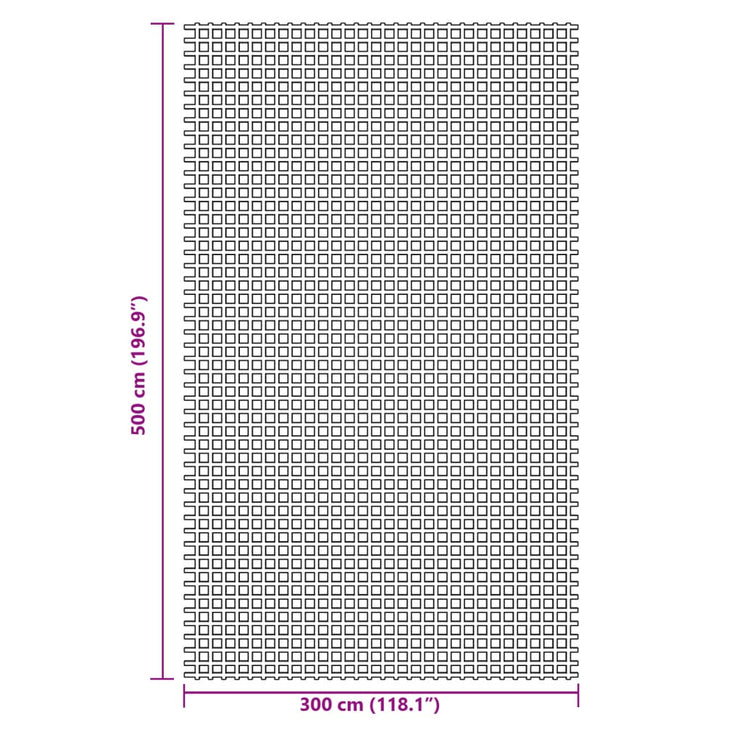 Tältmatta antracit 5x3 m