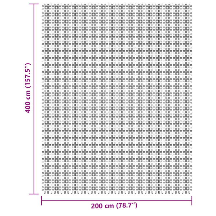 Tältmatta ljusgrå 4x2 m