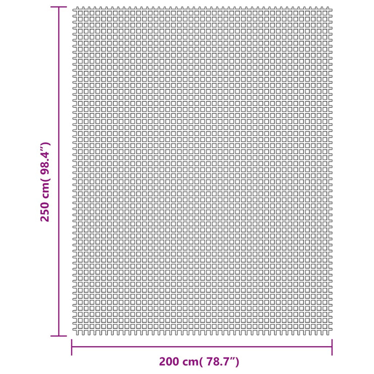 Tältmatta ljusgrå 2,5x2 m