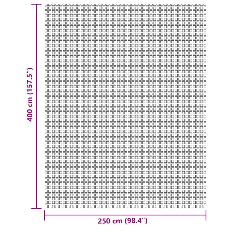 Tältmatta ljusgrå 4x2,5 m