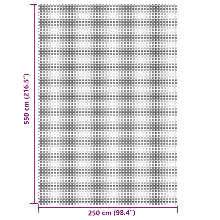 Tältmatta ljusgrå 5,5x2,5 m