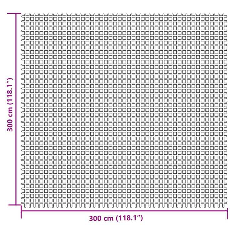 Tältmatta gräddvit 3x3 m