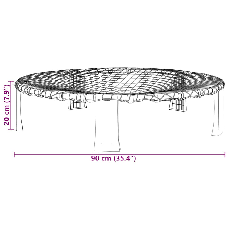 Rundnät set med 3 bollar och extra pump Ø90x20 cm