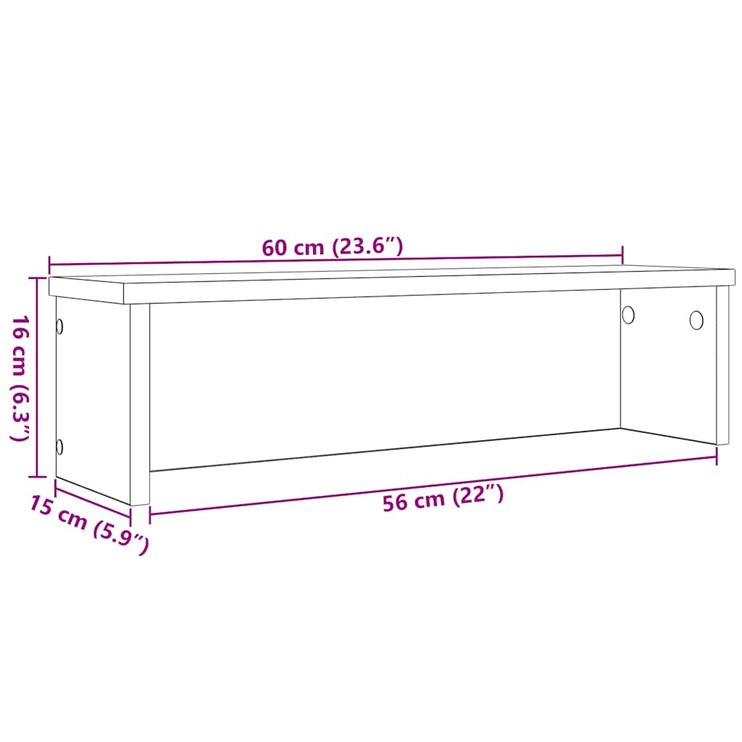 Köksställ stapelbara 2 st vit 60x15x16 cm