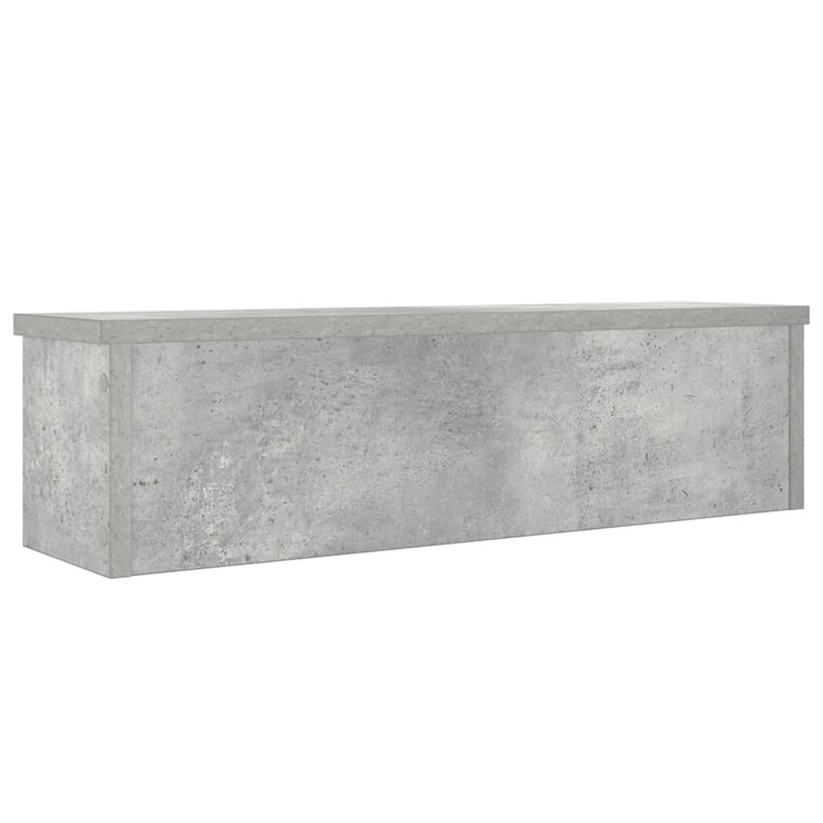 Köksställ stapelbara betonggrå 60x15x16 cm konstruerat trä