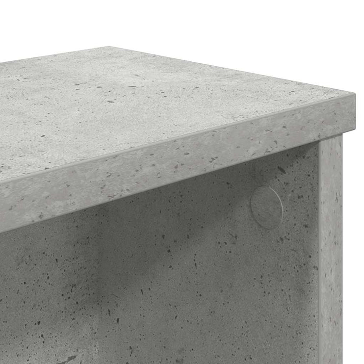 Köksställ stapelbara betonggrå 60x15x16 cm konstruerat trä