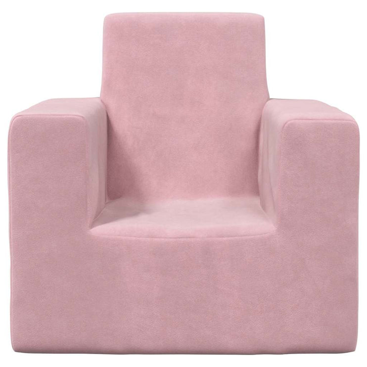 Barnsoffa rosa mjuk plysch