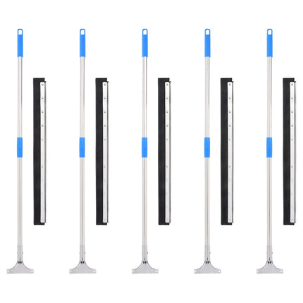 Golvskrapor 5 st 75x119,5 cm stål och gummi