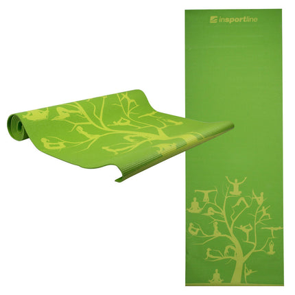 inSPORTline Yogamatta Spirit 172x61cm grön