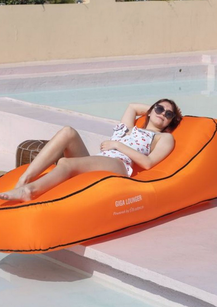 Giga Lounger solstol orange