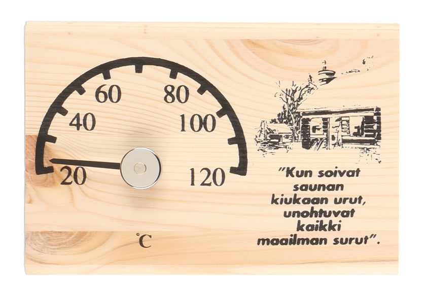 4Living Bastu termometer trä