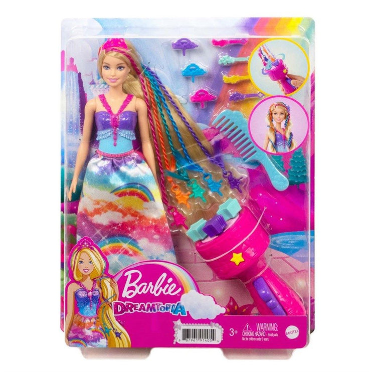 Barbie Dreamtopia Twist'n style prinsessa hårstyling docka