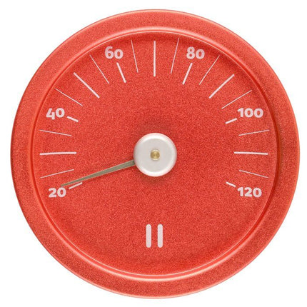 Rento bastutermometer aluminium röd