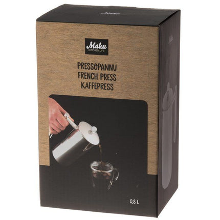 Maku Kaffepress French press, stål 800 ml