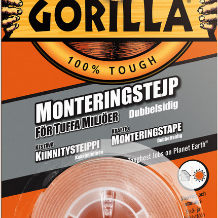 Gorilla Monteringstejp 1,52mx24,4mm 