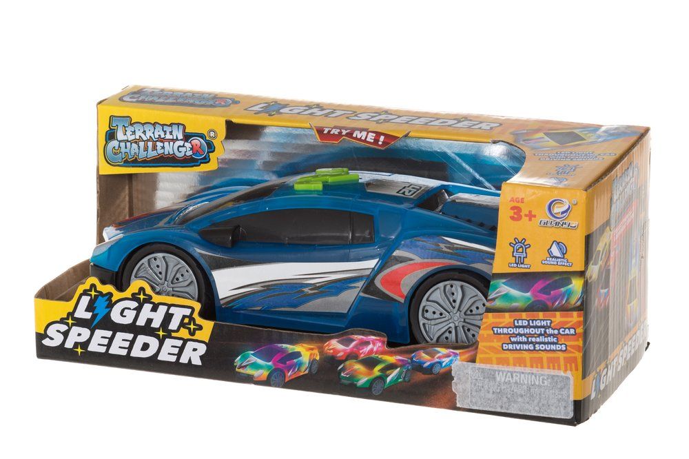 Light Speeder Bil med ljus och ljud blå